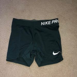 Green bike pro shorts